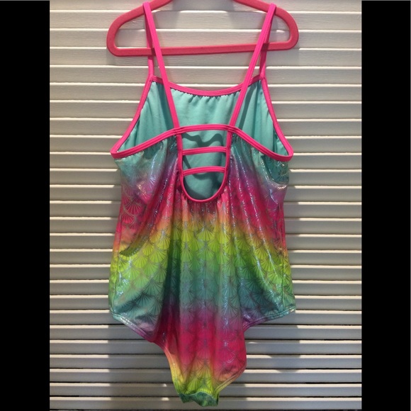 Wonder Nation mermaid 14-16 XL plus swimsuit - Picture 3 of 9